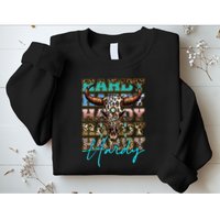 Retro Colorful Animal Name Cute Apparel Personalized Sweatshirt