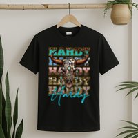 Retro Colorful Animal Name Cute Apparel Personalized T-Shirt