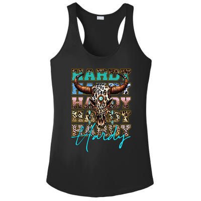 Retro Colorful Animal Name Cute Apparel Personalized Ladies PosiCharge Competitor Racerback Tank