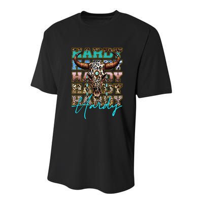 Retro Colorful Animal Name Cute Apparel Personalized Youth Performance Sprint T-Shirt