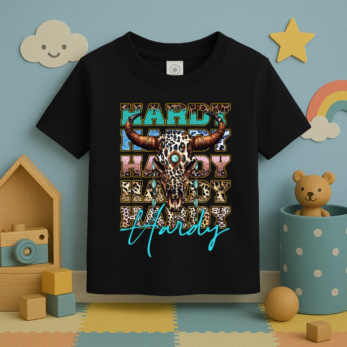Retro Colorful Animal Name Cute Apparel Personalized Toddler T-Shirt