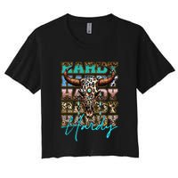 Retro Colorful Animal Name Cute Apparel Personalized Crop Top