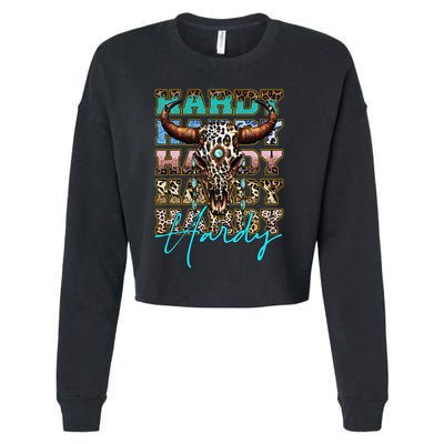 Retro Colorful Animal Name Cute Apparel Personalized Cropped Pullover Crew