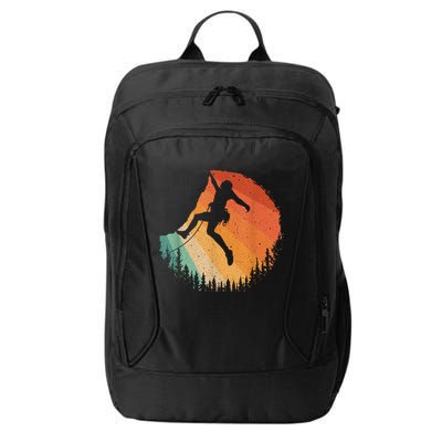 Rock Climbing Art Mountain Climber Bouldering City Backpack
