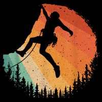 Rock Climbing Art Mountain Climber Bouldering City Backpack