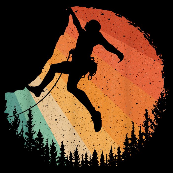 Rock Climbing Art Mountain Climber Bouldering City Backpack