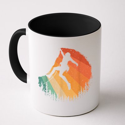 Rock Climbing Art Mountain Climber Bouldering Mug
