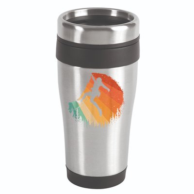 Rock Climbing Art Mountain Climber Bouldering 16oz Travel Tumbler