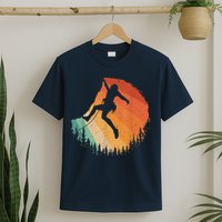 Rock Climbing Art Mountain Climber Bouldering T-Shirt