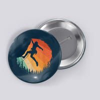 Rock Climbing Art Mountain Climber Bouldering Button