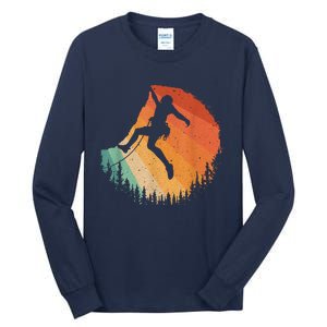 Rock Climbing Art Mountain Climber Bouldering Tall Long Sleeve T-Shirt