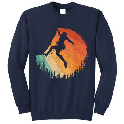 Rock Climbing Art Mountain Climber Bouldering Tall Sweatshirt
