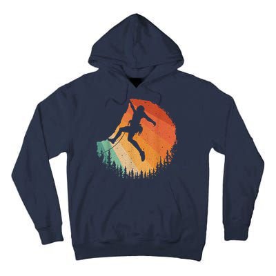 Rock Climbing Art Mountain Climber Bouldering Tall Hoodie