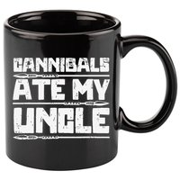 Retro Cannibals Ate My Uncle Joe Biden Satire Trump 2024 11oz C Handle Ceramic Mug
