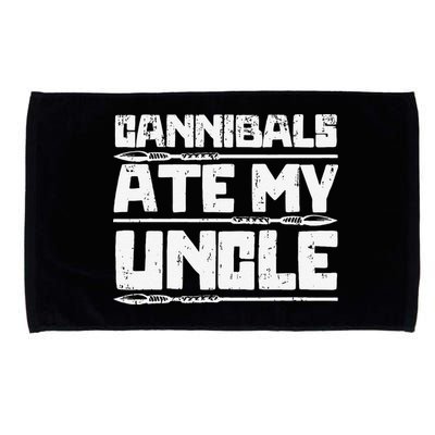 Retro Cannibals Ate My Uncle Joe Biden Satire Trump 2024 Microfiber Hand Towel
