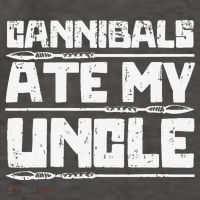 Retro Cannibals Ate My Uncle Joe Biden Satire Trump 2024 Vector Backpack