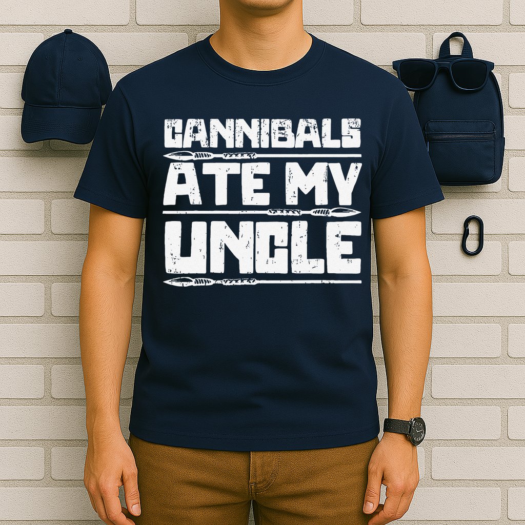 Retro Cannibals Ate My Uncle Joe Biden Satire Trump 2024 T-Shirt