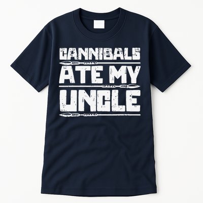 Retro Cannibals Ate My Uncle Joe Biden Satire Trump 2024 Tall T-Shirt