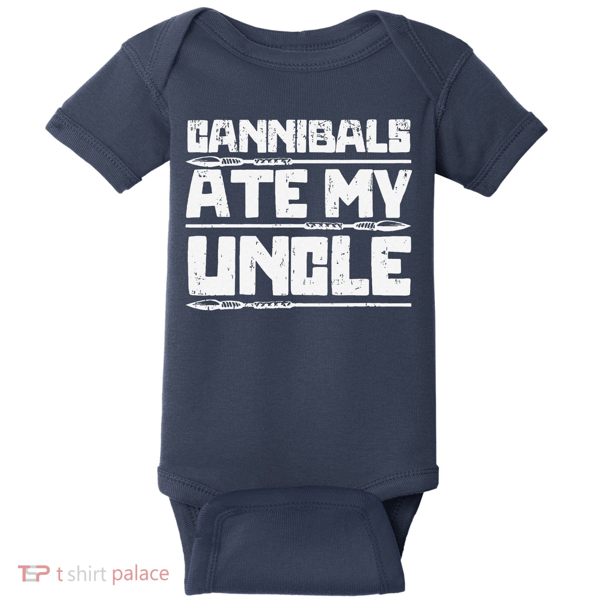 Retro Cannibals Ate My Uncle Joe Biden Satire Trump 2024 Baby Bodysuit
