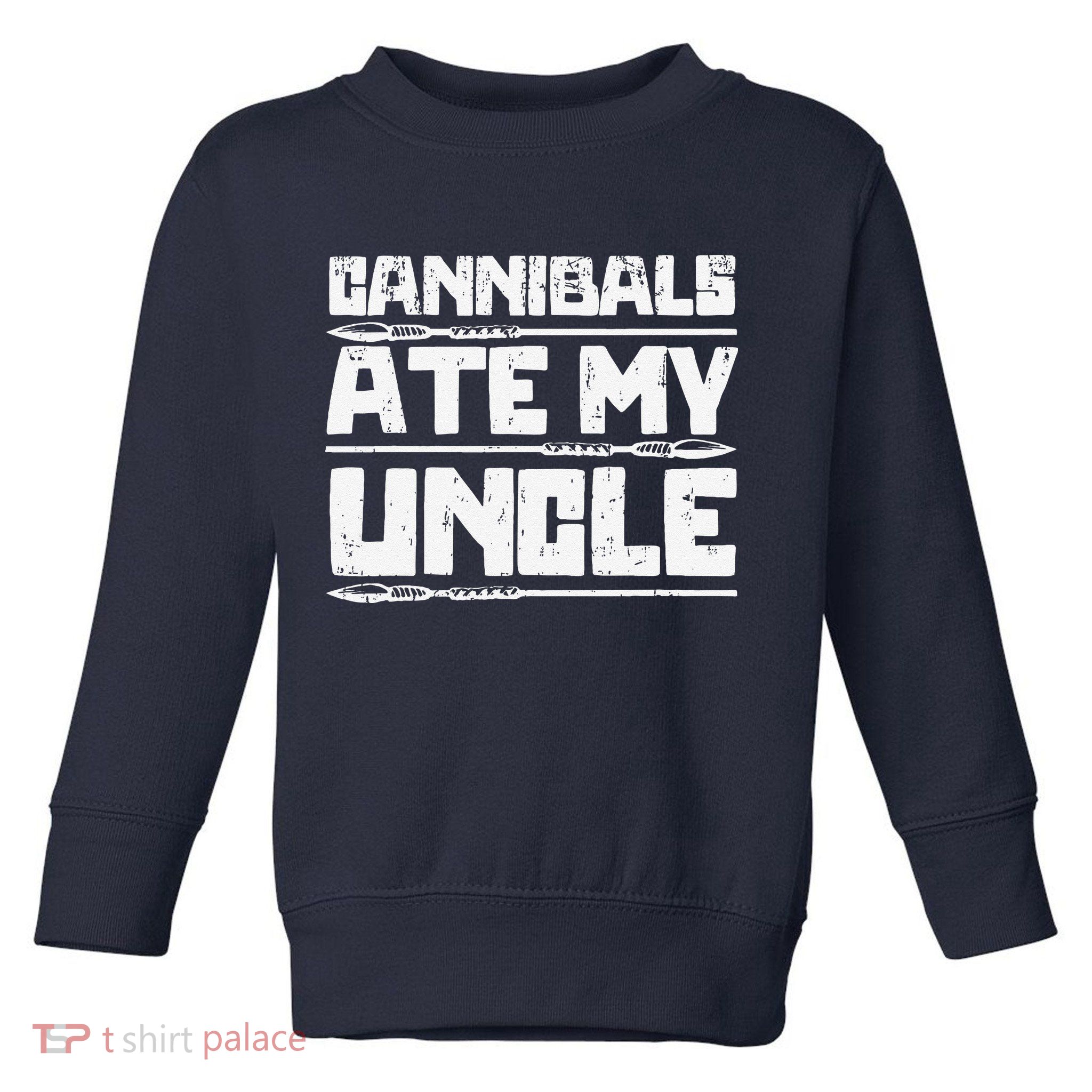 Retro Cannibals Ate My Uncle Joe Biden Satire Trump 2024 Toddler Sweatshirt