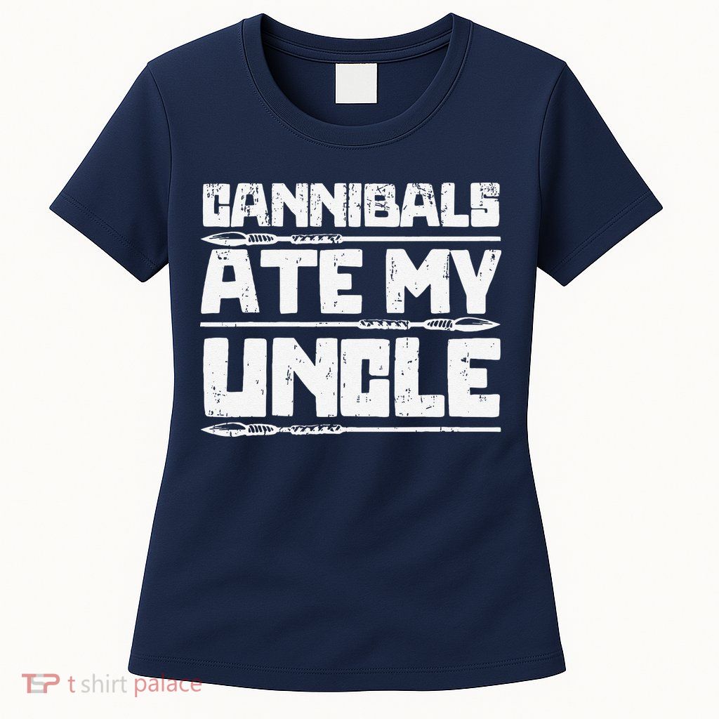 Retro Cannibals Ate My Uncle Joe Biden Satire Trump 2024 Womens T-Shirt