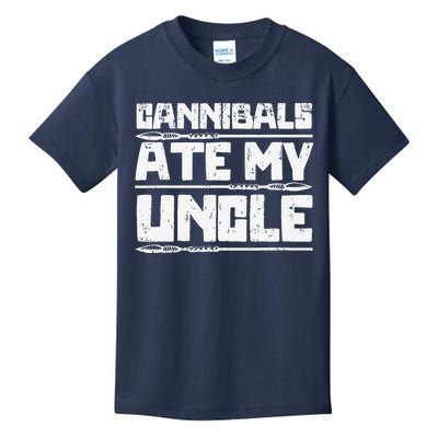 Retro Cannibals Ate My Uncle Joe Biden Satire Trump 2024 Kids T-Shirt