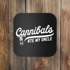 Retro Cannibals Ate My Uncle Funny Joe Bidens Coaster