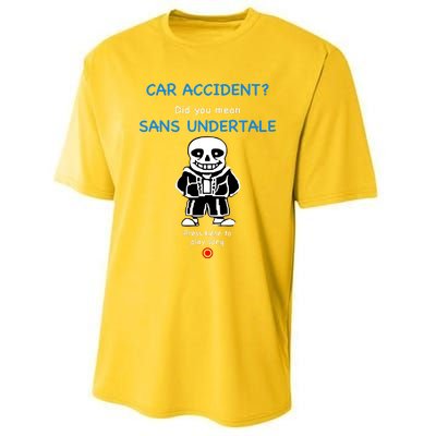 Ridgelandmicronation Car Accident Did You Mean Sans Undertale Press Here To Play Performance Sprint T-Shirt