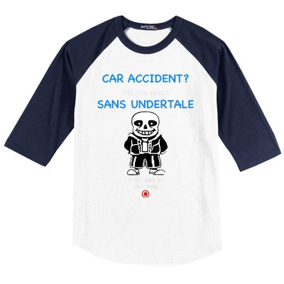 Ridgelandmicronation Car Accident Did You Mean Sans Undertale Press Here To Play Baseball Sleeve Shirt