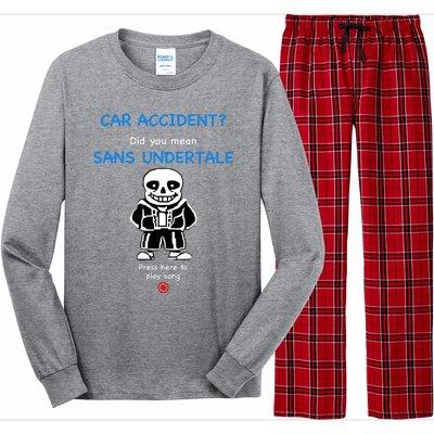 Ridgelandmicronation Car Accident Did You Mean Sans Undertale Press Here To Play Long Sleeve Pajama Set