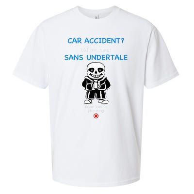 Ridgelandmicronation Car Accident Did You Mean Sans Undertale Press Here To Play Sueded Cloud Jersey T-Shirt