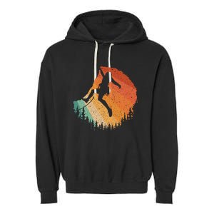 Rock Climbing Art For Women Mountain Climber Bouldering Garment-Dyed Fleece Hoodie