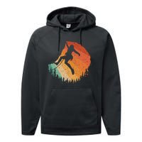 Rock Climbing Art For Women Mountain Climber Bouldering Performance Fleece Hoodie