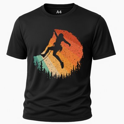 Rock Climbing Art For Women Mountain Climber Bouldering Cooling Performance Crew T-Shirt