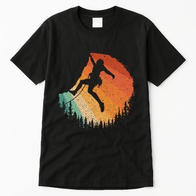 Rock Climbing Art For Women Mountain Climber Bouldering Tall T-Shirt