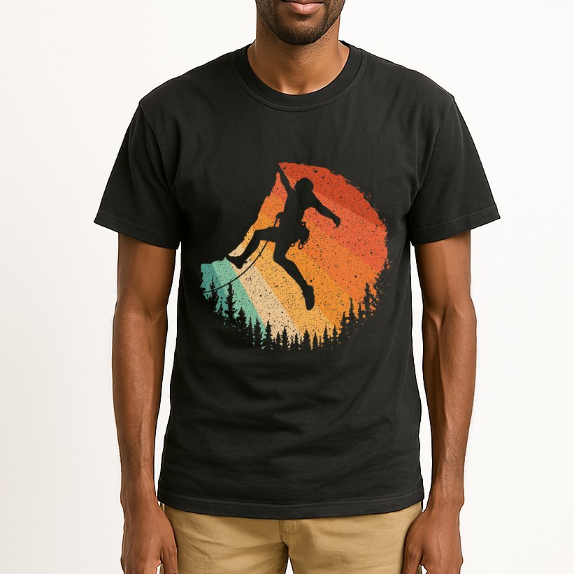 Rock Climbing Art For Women Mountain Climber Bouldering Tall T-Shirt