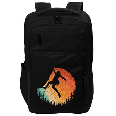 Rock Climbing Art For Women Mountain Climber Bouldering Impact Tech Backpack