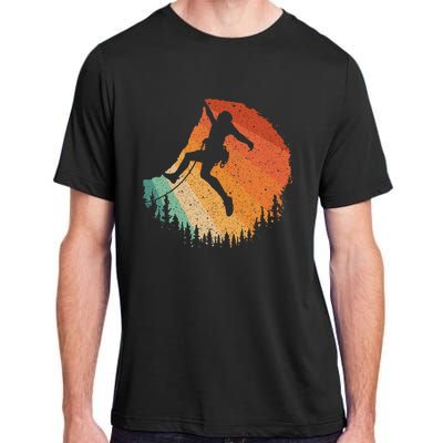 Rock Climbing Art For Women Mountain Climber Bouldering Adult ChromaSoft Performance T-Shirt