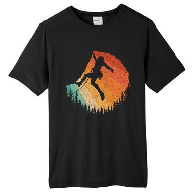 Rock Climbing Art For Women Mountain Climber Bouldering Tall Fusion ChromaSoft Performance T-Shirt