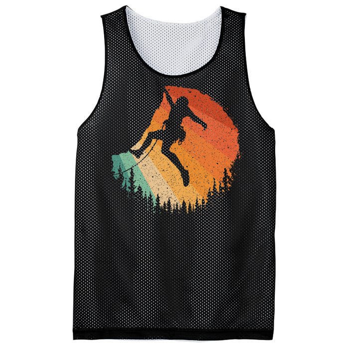 Rock Climbing Art For Women Mountain Climber Bouldering Mesh Reversible Basketball Jersey Tank