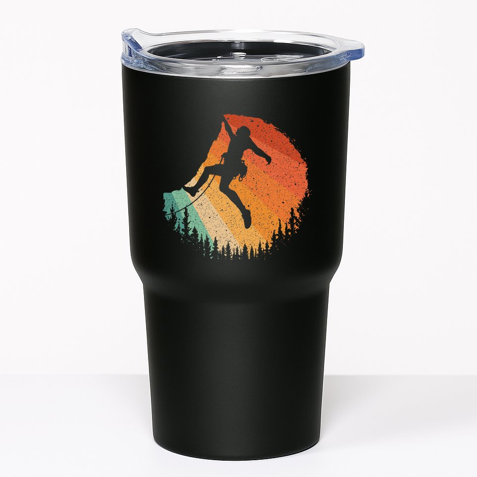 Rock Climbing Art For Women Mountain Climber Bouldering Tumbler