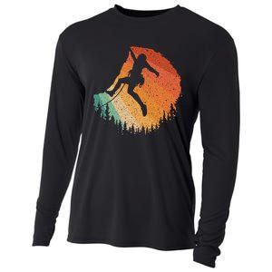 Rock Climbing Art For Women Mountain Climber Bouldering Cooling Performance Long Sleeve Crew