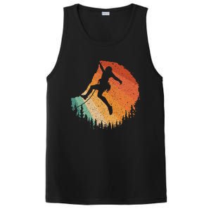 Rock Climbing Art For Women Mountain Climber Bouldering PosiCharge Competitor Tank