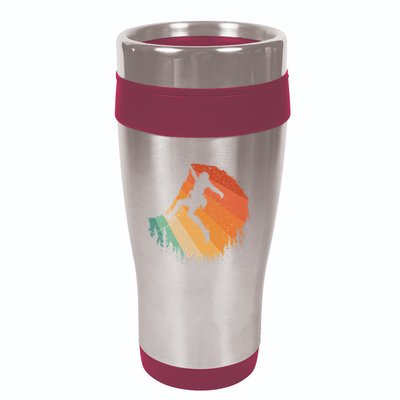 Rock Climbing Art For Women Mountain Climber Bouldering 16oz Travel Tumbler