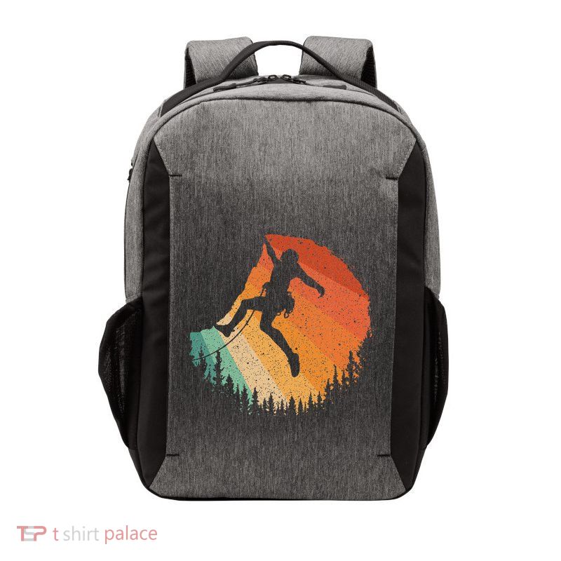 Rock Climbing Art For Women Mountain Climber Bouldering Vector Backpack
