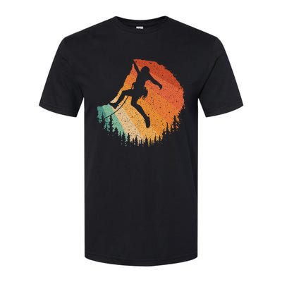 Rock Climbing Art For Women Mountain Climber Bouldering Softstyle CVC T-Shirt