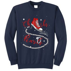 Red Chucks And Pearls Gift Sweatshirt