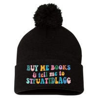 Retro Cute Booktok Buy Me Books And Tell Me Stfuattdlagg Pom Pom 12in Knit Beanie