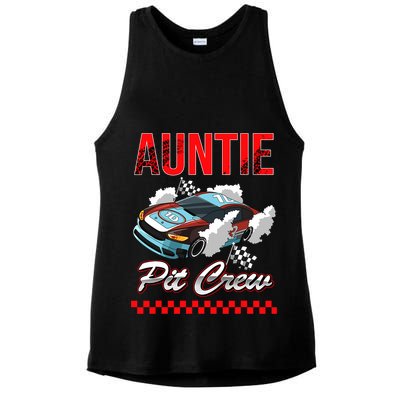 Race Car Birthday Party Racing Family Auntie Pit Crew Ladies PosiCharge Tri-Blend Wicking Tank