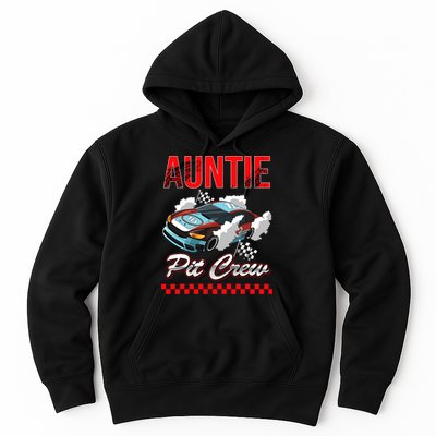 Race Car Birthday Party Racing Family Auntie Pit Crew Hoodie